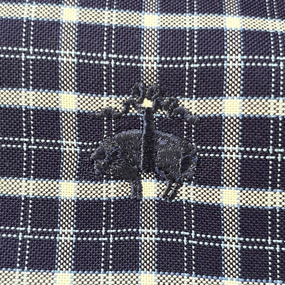 Brooks Brothers The Original Polo Shirt XL Blue Check Non-Iron Supima Cotton - Picture 6 of 10